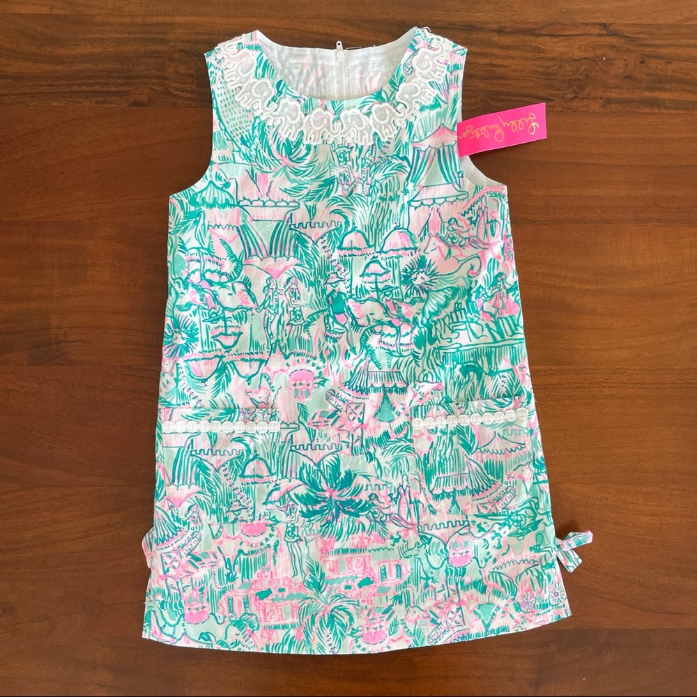 Lilly Pulitzer Size 7 (girls) Colorful Camouflage Classic Shift Dress NWT